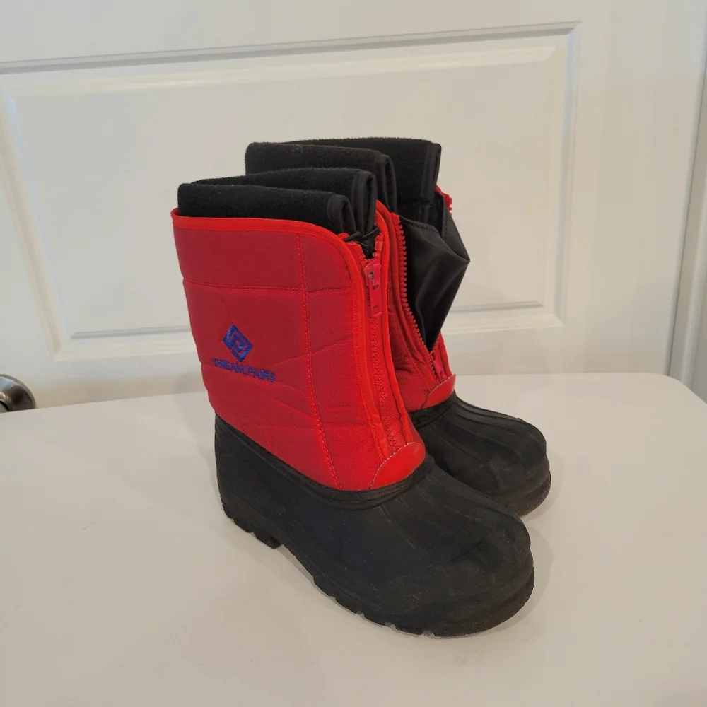 Dream Pairs Boys Girls Kids Warm Waterproof Snow Boots Winter Size 2